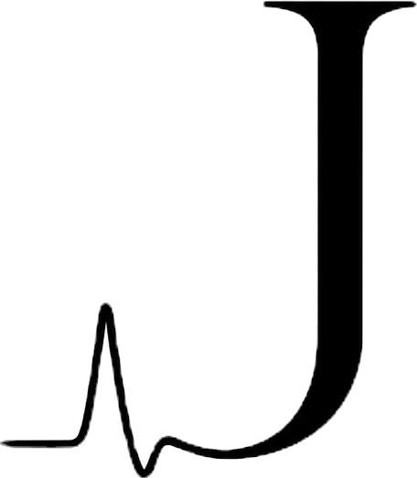 The Jones Lab — a serif J with an EEG waveform tail